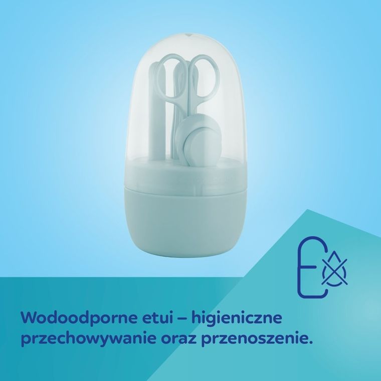 Canpol babies, zestaw pielęgnacyjny do paznokci dla niemowląt i dzieci, różowy