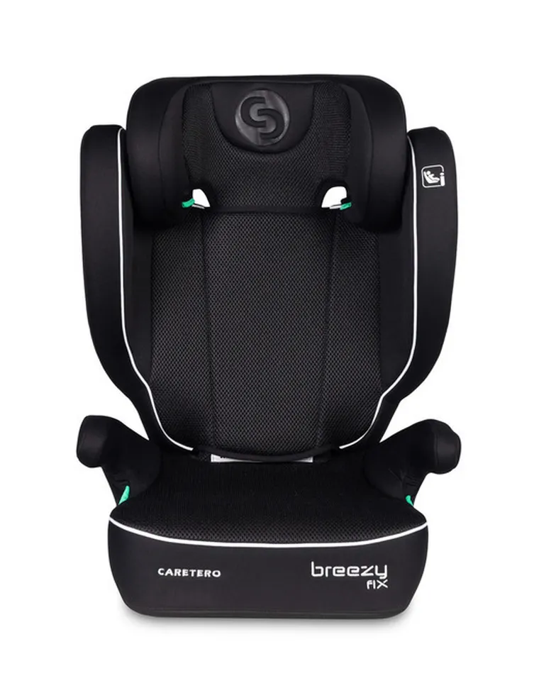Caretero, Breezy Fix, fotelik samochodowy 2w1, podstawka, fix black, 100-150 cm