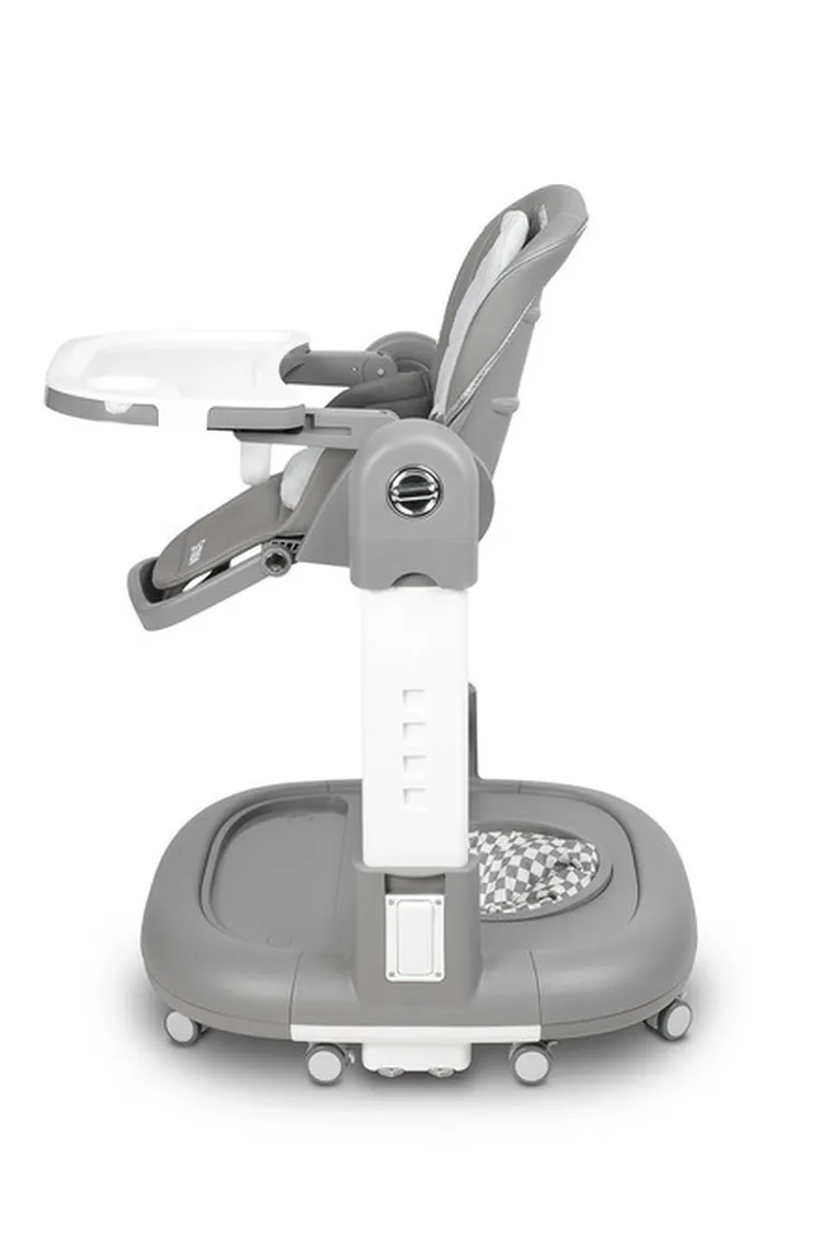 Caretero, Sitron 3w1, krzesełko do karmienia z funkcją huśtawki i chodzika, grey