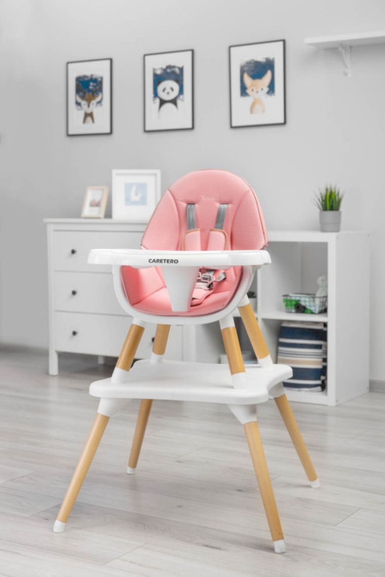 Caretero, Tuva, krzesełko do karmienia, Pink