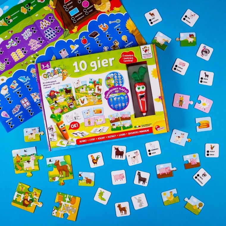 Carotina, 10 gier edukacyjnych