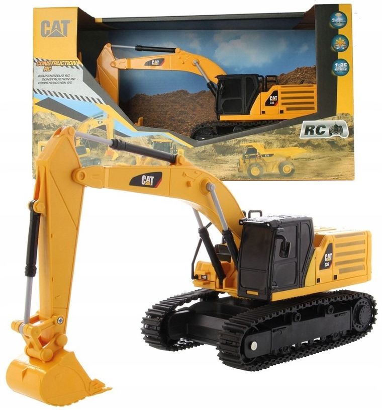 Carrera, CAT 336, koparka, pojazd zdalnie sterowany, 1:35
