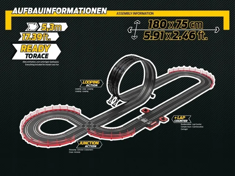 Carrera Go, Super Formula, tor wyścigowy z pojazdami, 1:43, 4,3m