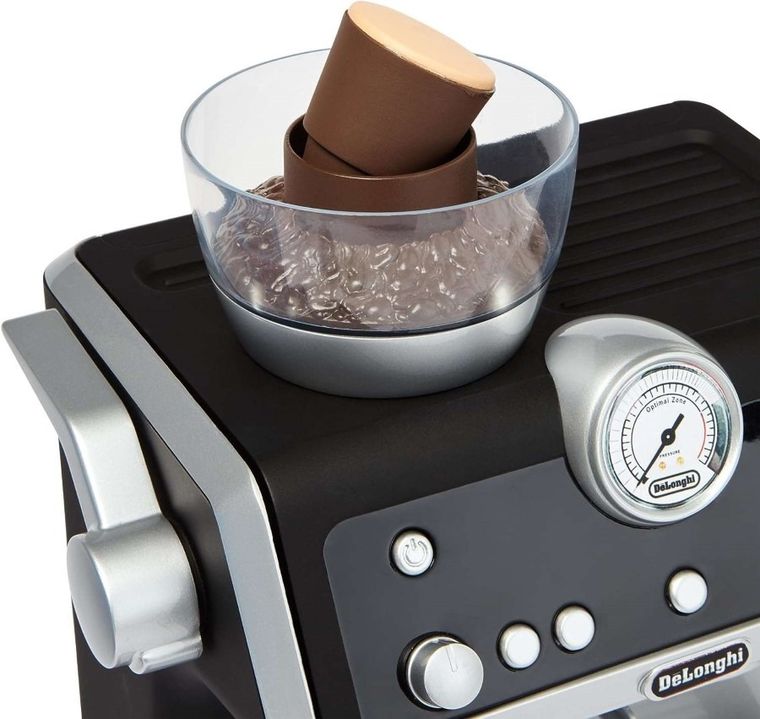 Casdon, ekspres do kawy DeLonghi dla małego baristy ze spieniaczem do mleka