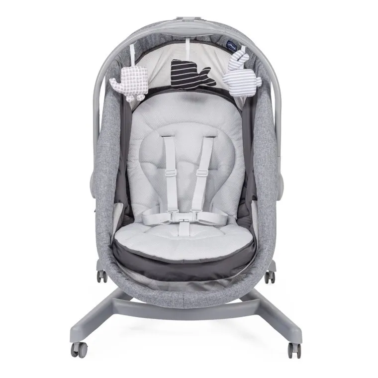 Chicco, Baby Hug Air 4in1, wielofunkcyjne łóżeczko-krzesełko, Titanium