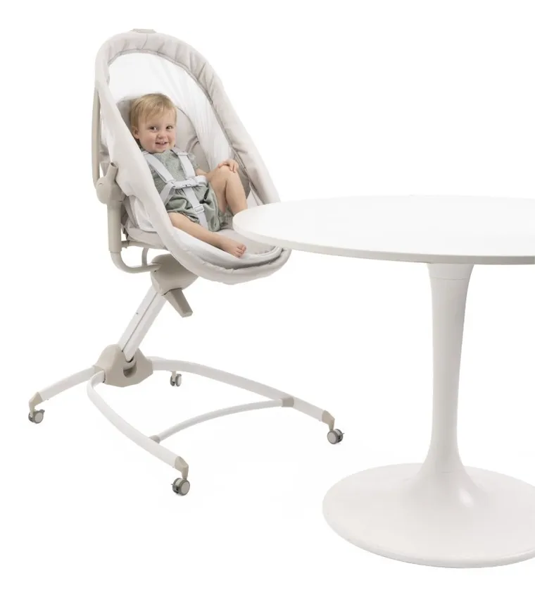 Chicco, Baby Hug Armonia, 4w1: łóżeczko, leżaczek i krzesełko do karmienia, motherpearl