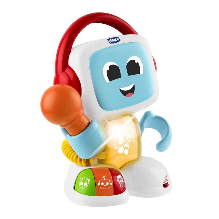 Chicco, Happy Music, Robit, Robot Śpiewający Karaoke, zabawka interaktywna 2w1