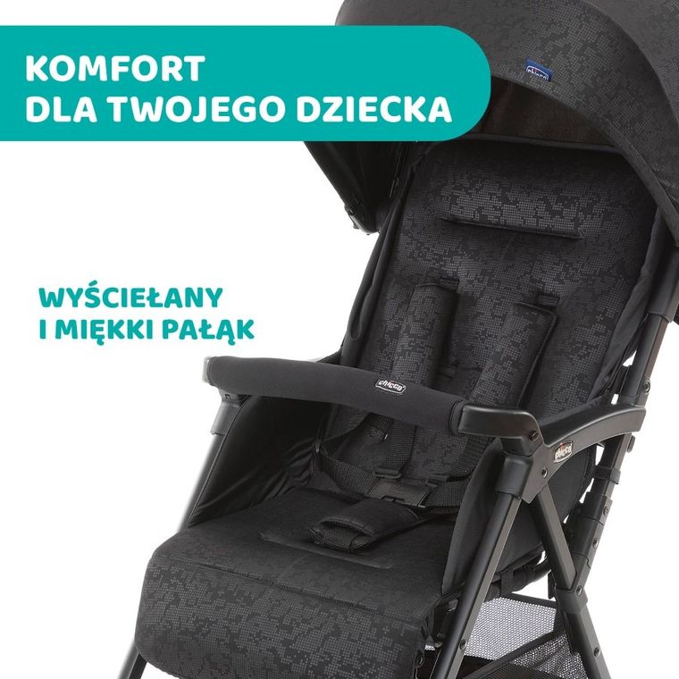 Chicco, Ohlalà 3, wózek spacerowy, Jet Black