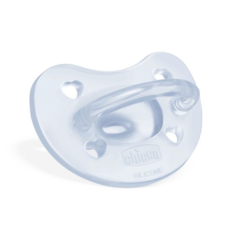 Chicco, PhysioForma Soft, smoczek uspokajający, silikonowy, niebieski, 2-6m, 2 szt.