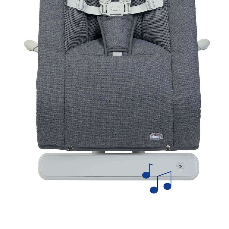 Chicco, Rhythm'n'Sound, leżaczek, Slate Grey