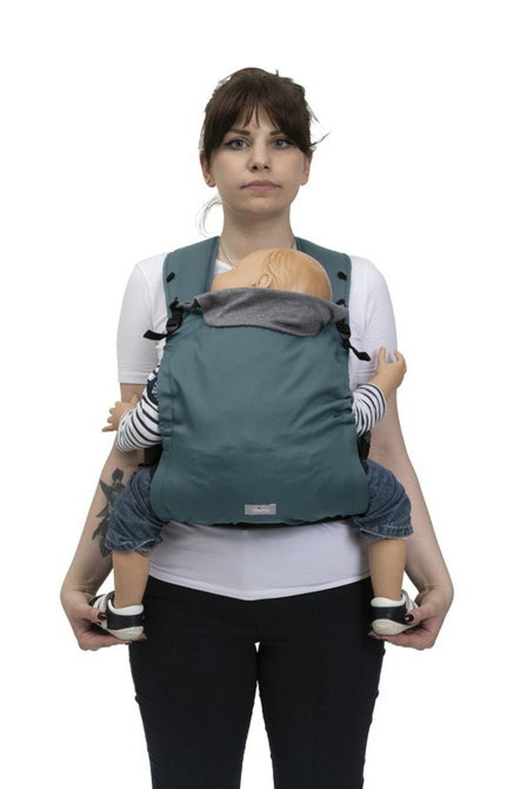 Chicco, Skin Fit, nosidełko, Green Wood