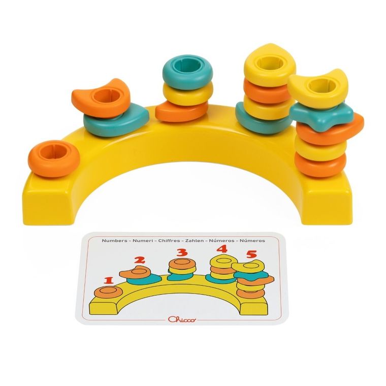 Chicco, Smart2Play, Kolorowe Pinezki, układanka, tęcza