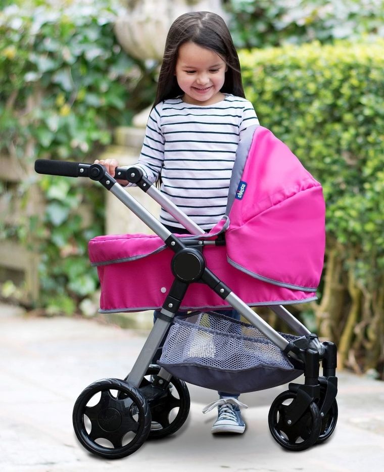 Chicco, wózek dla lalek 11w1, różowy