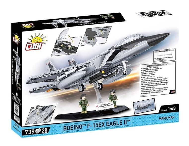 Cobi, Armed Forces, Boeing F-15EX Eagle II, klocki, 739 elementów