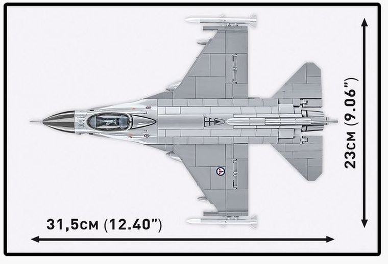 Cobi, Armed Forces, F-16AM Fighting Falcon, klocki, 1:48, 495 elementów