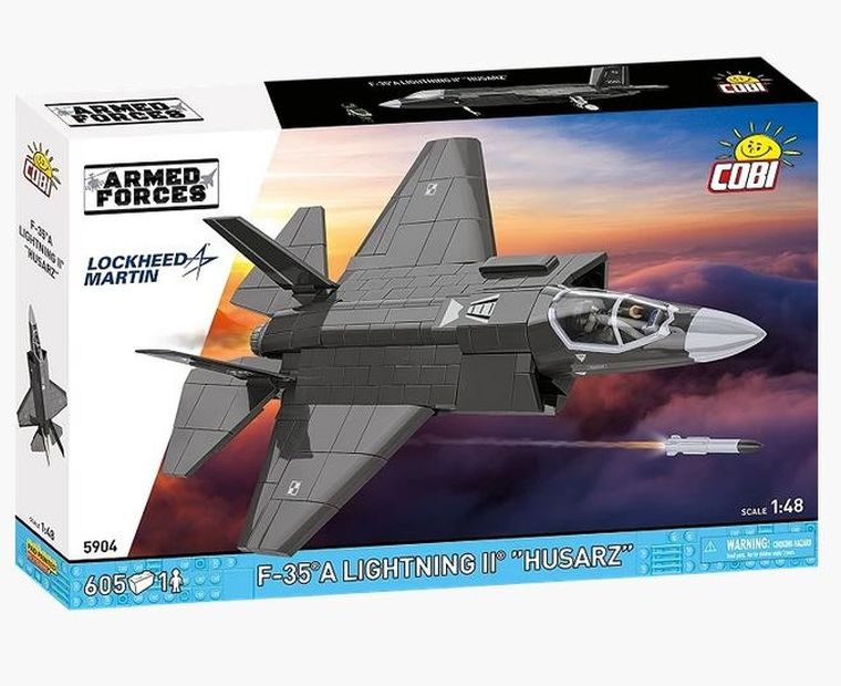Cobi, Armed Forces, F-35A Lightning II Husarz, klocki, 1:48, 605 elementów
