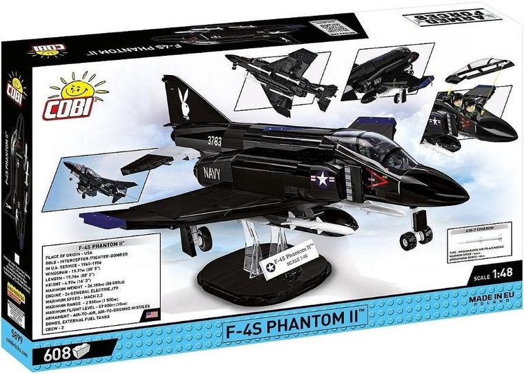 Cobi, Armed Forces, F-4S Phantom II Black Bunny, klocki, 608 elementów