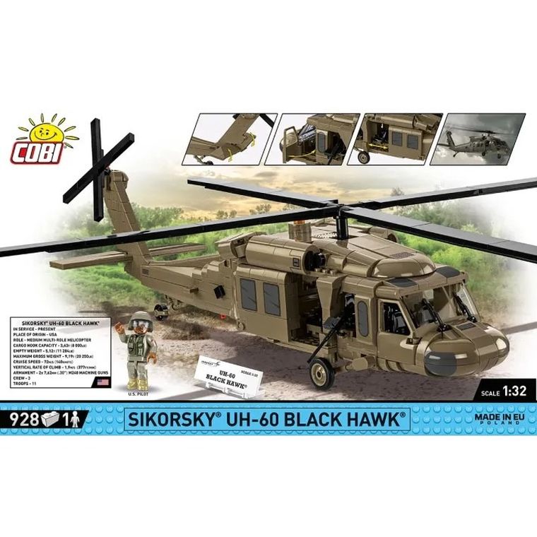 Cobi, Armed Forces, Helikopter Sikorsky UH-60 BH, klocki konstrukcyjne, 905 elementów