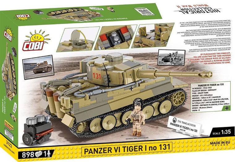 Cobi, Historical Collection WWII, Panzer VI Tiger I no, klocki, 131 elementów