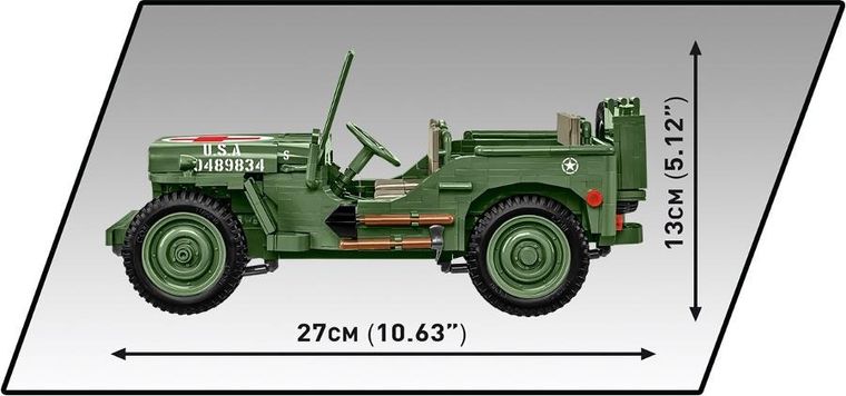 Cobi, Historical Collection WWII, Willys MB (Medical), klocki, 1131 elementów