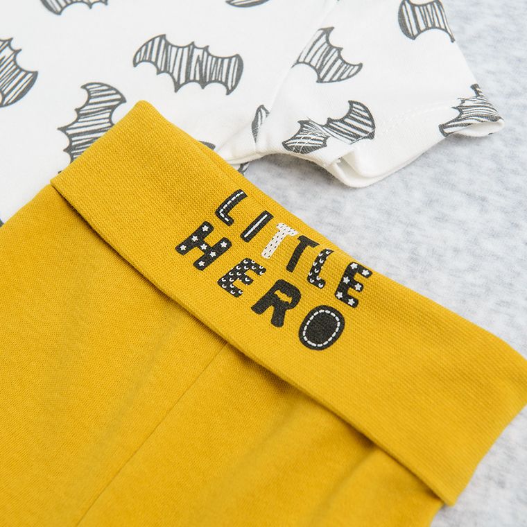 Cool Club, Komplet dziecięcy, Body z krótkim rękawem, Śpiochy, Półśpiochy, Czapka, Śliniak, Koc, mix, Batman