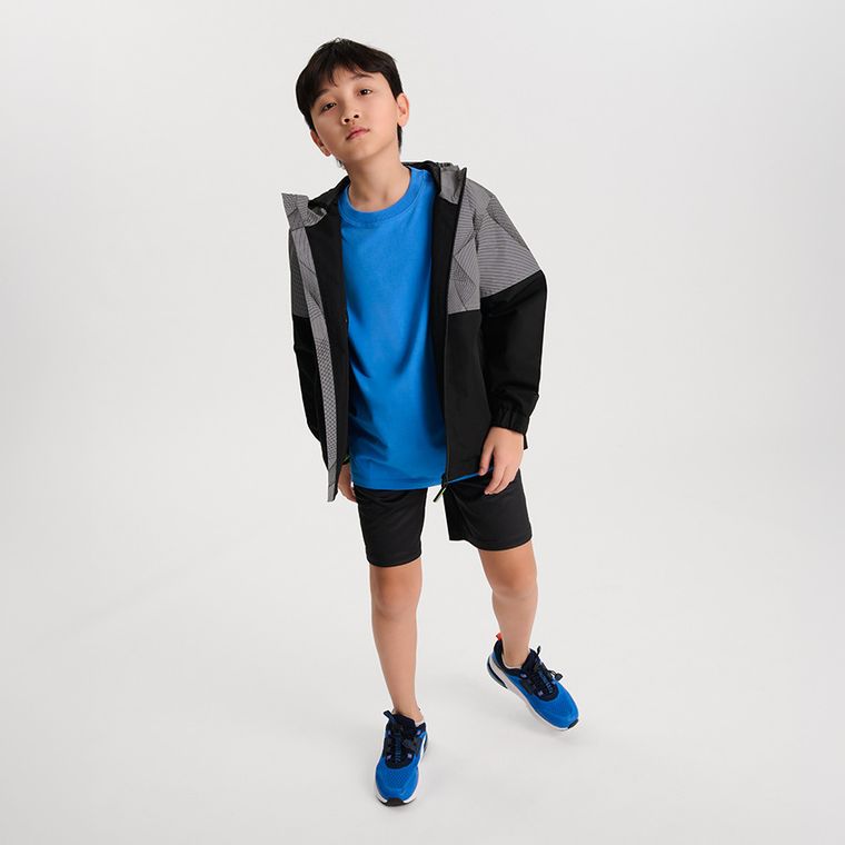 Cool Club, Kurtka chłopięca z kapturem, odblaskowa, szara