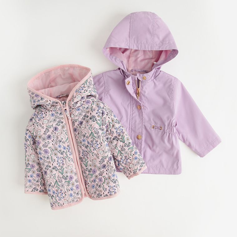 Cool Club, Kurtka dziewczęca z kapturem, 3w1, fioletowo-różowa