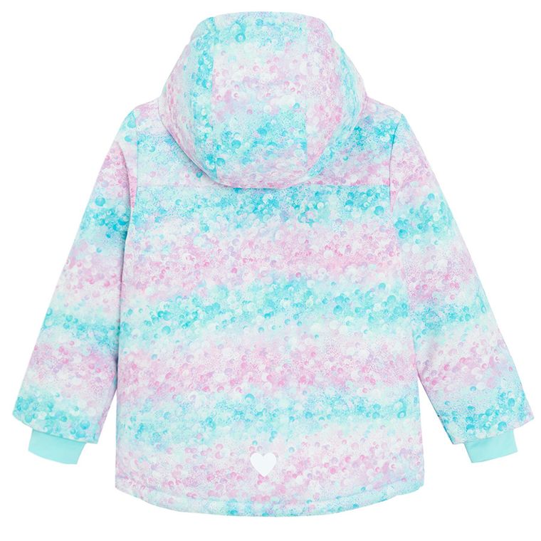 Cool Club, Kurtka narciarska dziewczęca z kapturem, ocieplana, mix