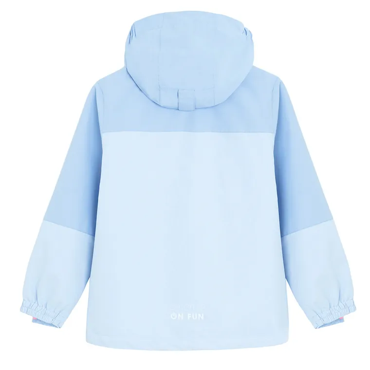Cool Club, Przeciwdeszczowa kurtka dziewczęca z kapturem, 3w1, Bluza, rozpinana, polarowa, niebieska