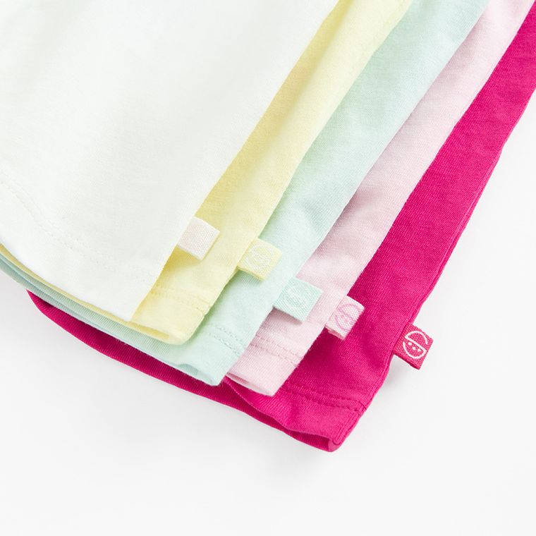 Cool Club, T-shirt dziewczęcy, mix, zestaw, 5 szt.