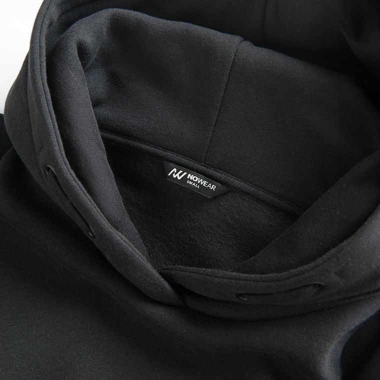 Czarna bluza cropp boxy z kapturem NOWEAR