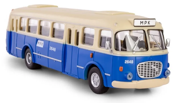 Daffi, Kolekcja Polskiej Motoryzacji, Jelcz 272 Mex, pojazd, model metalowy, 1:43, niebieski