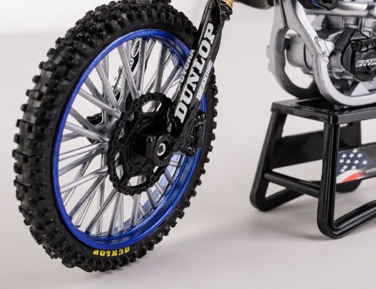 Daffi, Yamaha YZ450 Motocross of Nations Bike 2022 Eli Tomac, motocykl, model metalowy, 1:12