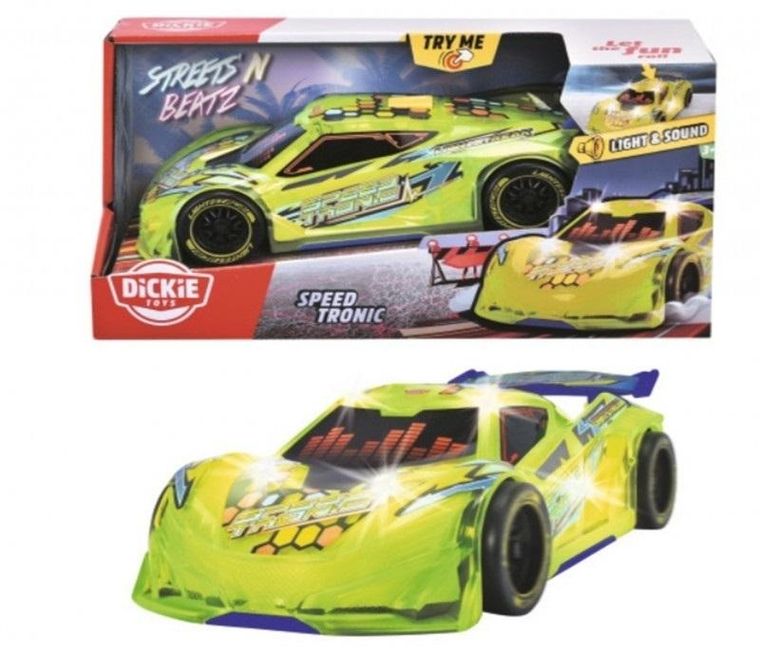 Dickie, Streets’n Beatz, Speed Tronic, muzyczny pojazd, światło i dźwięk, 20 cm