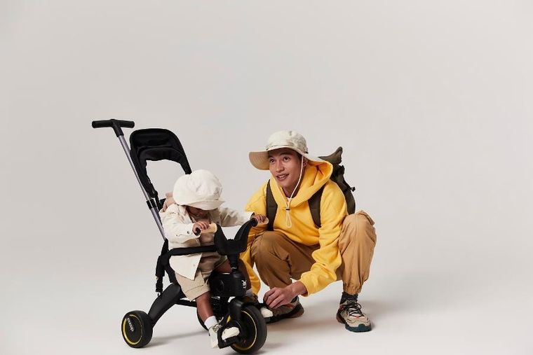 Doona, Liki S5, rowerek trójkołowy, składany, nitro black