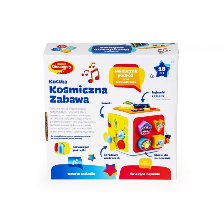 Dumel Discovery, Kostka kosmiczna zabawa, zabawka niemowlęca