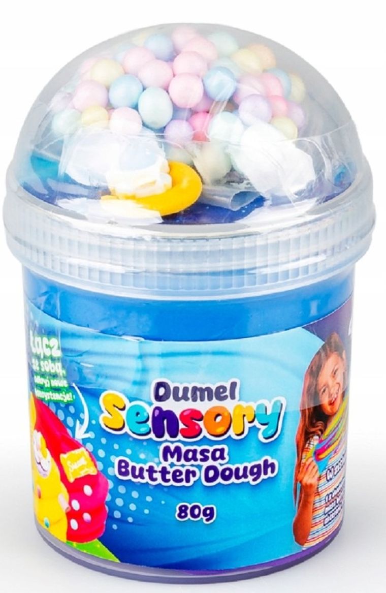 Dumel, Sensory Butter Dough, masa plastyczna w kubeczku, 80g, 1 szt.