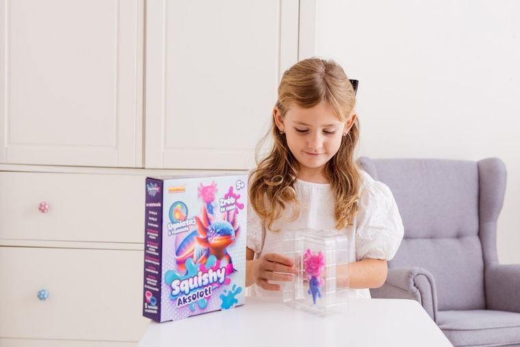 Dumel, Squishy, Aksolotl, zestaw kreatywny