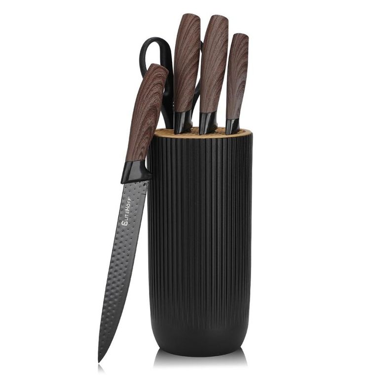 Elitehoff, zestaw noży kuchennych ze stojakiem
