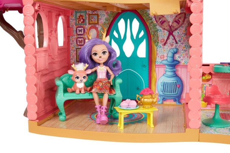 Enchantimals, Domek jelonków, zestaw z lalką i akcesoriami