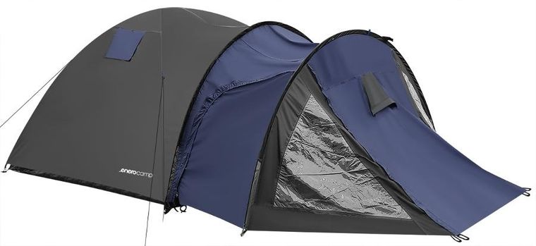 Enero Camp, Cool, namiot 4-osobowy, czarno-niebieski