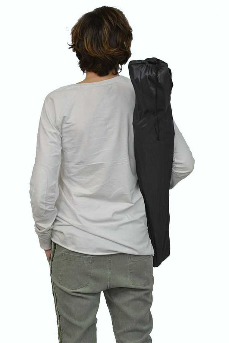 Enero Camp, krzesło turystyczne składane, czarne, 50-50-80 cm