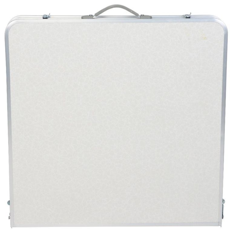 Enero Camp, składany stolik turystyczny, 4 krzesła i półka, 120-60-70/62/55 cm