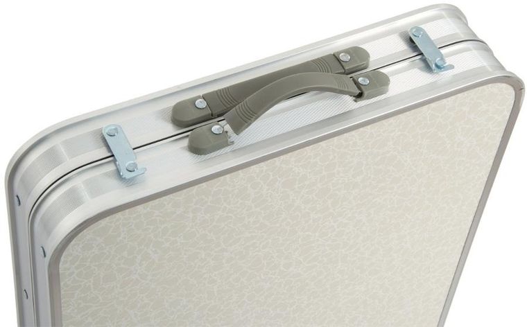 Enero Camp, składany stolik turystyczny, z szafą, 120-47-70/62/54 cm