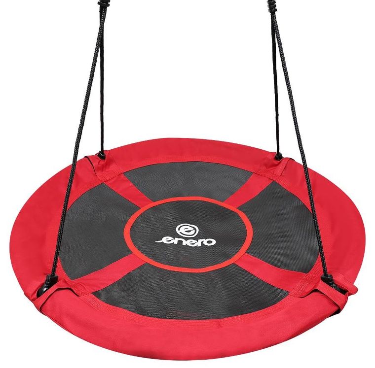 Enero, huśtawka ogrodowa, bocianie gniazdo, XXL, czerwona, 100 cm