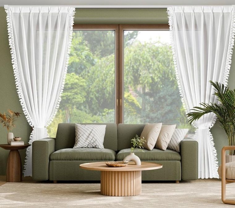 Eurofirany, firana gotowa, Loreta, 80-270 cm, biały