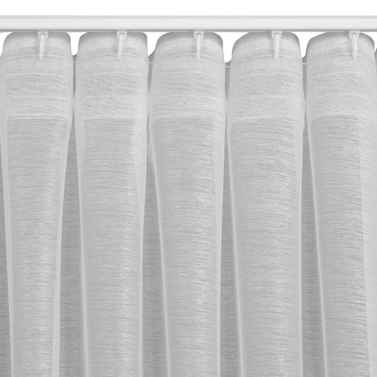 Eurofirany, firana gotowa na taśmie, Belissa, 140-300 cm, biały