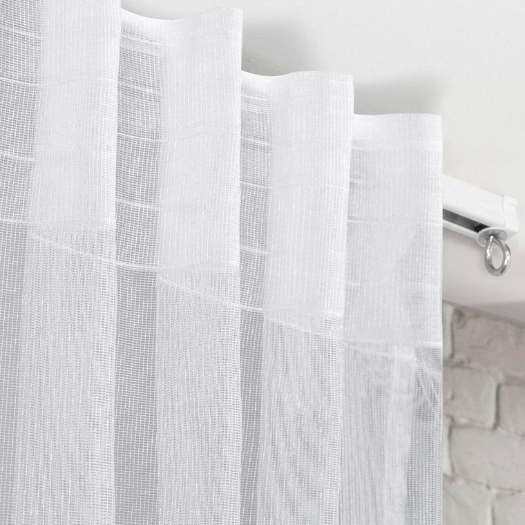 Eurofirany, firana gotowa na taśmie, Tonia, 400-300 cm, biały