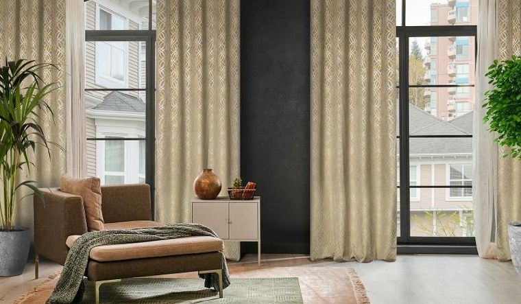 Eurofirany, zasłona zaciemniająca gotowa, Areta, 140-250 cm, beżowy