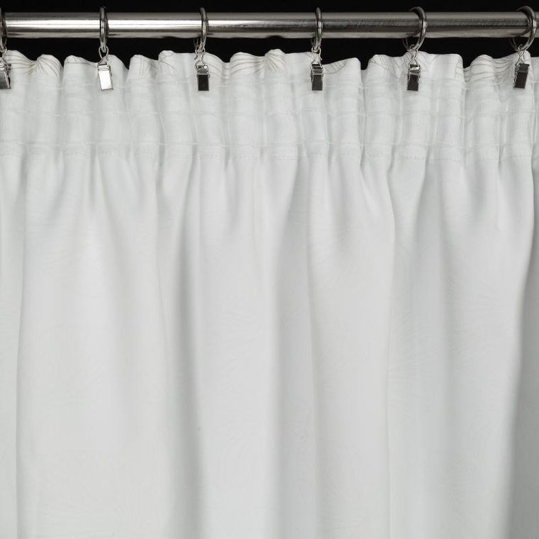 Eurofirany, zasłona zaciemniająca gotowa, Marigold. na taśmie, 140-300 cm, biały